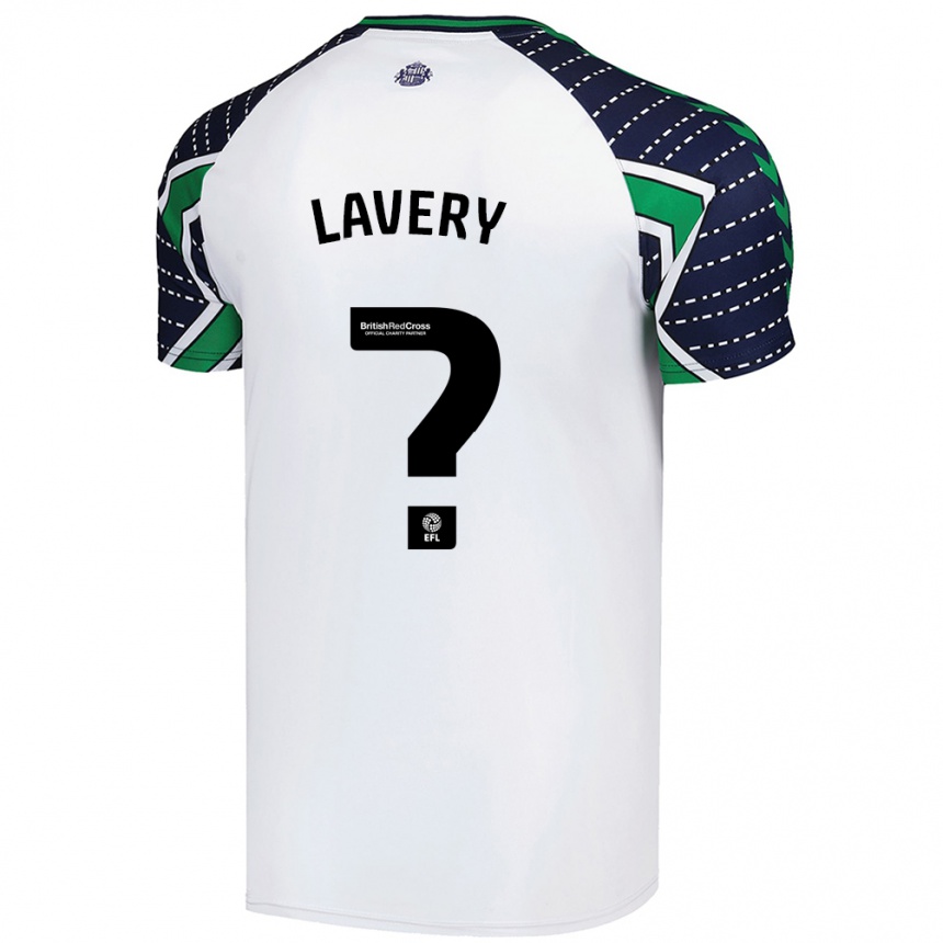 Enfant Football Maillot Thomas Lavery #0 Blanc Tenues Extérieur 2024/25