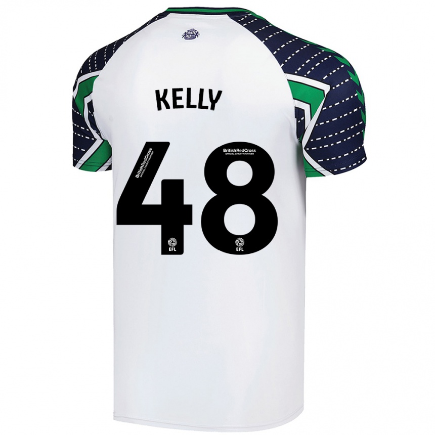 Enfant Football Maillot Caden Kelly #48 Blanc Tenues Extérieur 2024/25