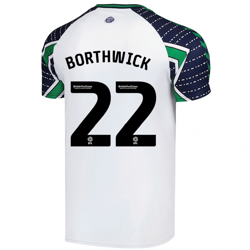 Enfant Football Maillot Megan Borthwick #22 Blanc Tenues Extérieur 2024/25