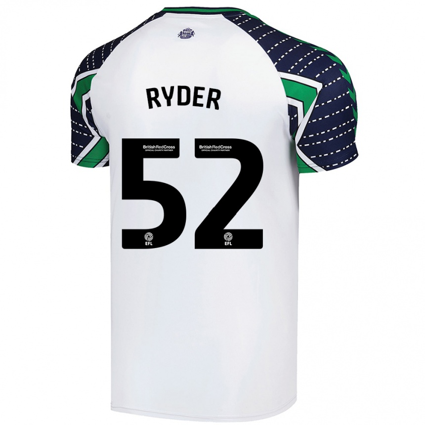 Enfant Football Maillot Joe Ryder #52 Blanc Tenues Extérieur 2024/25