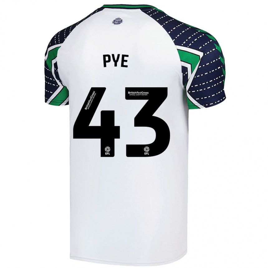 Enfant Football Maillot Connor Pye #43 Blanc Tenues Extérieur 2024/25