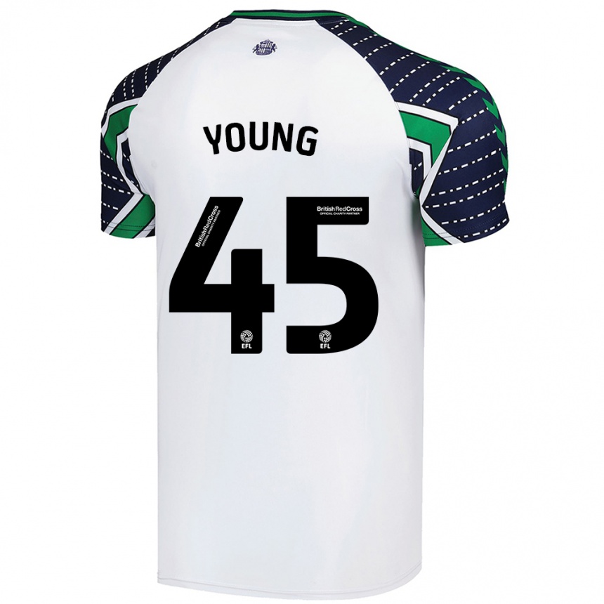 Enfant Football Maillot Matthew Young #45 Blanc Tenues Extérieur 2024/25