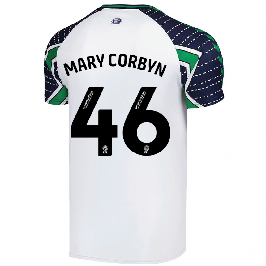 Enfant Football Maillot Mary Corbyn #46 Blanc Tenues Extérieur 2024/25