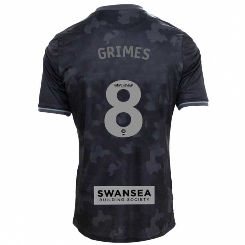 Enfant Football Maillot Matt Grimes #8 Noir Tenues Extérieur 2024/25