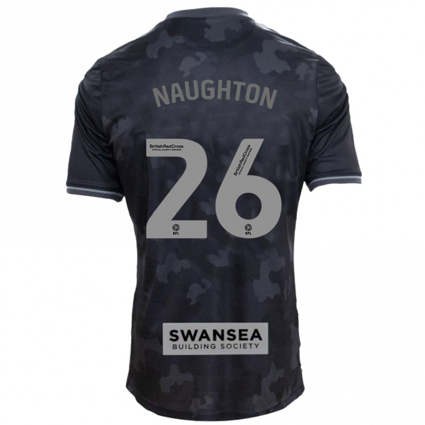 Enfant Football Maillot Kyle Naughton #26 Noir Tenues Extérieur 2024/25