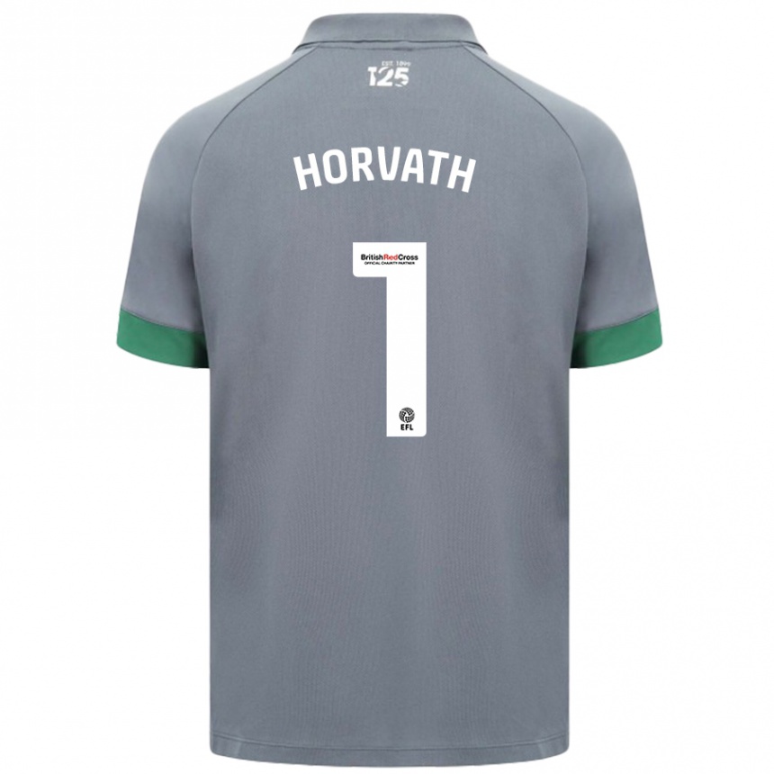 Enfant Football Maillot Ethan Horvath #1 Gris Foncé Tenues Extérieur 2024/25