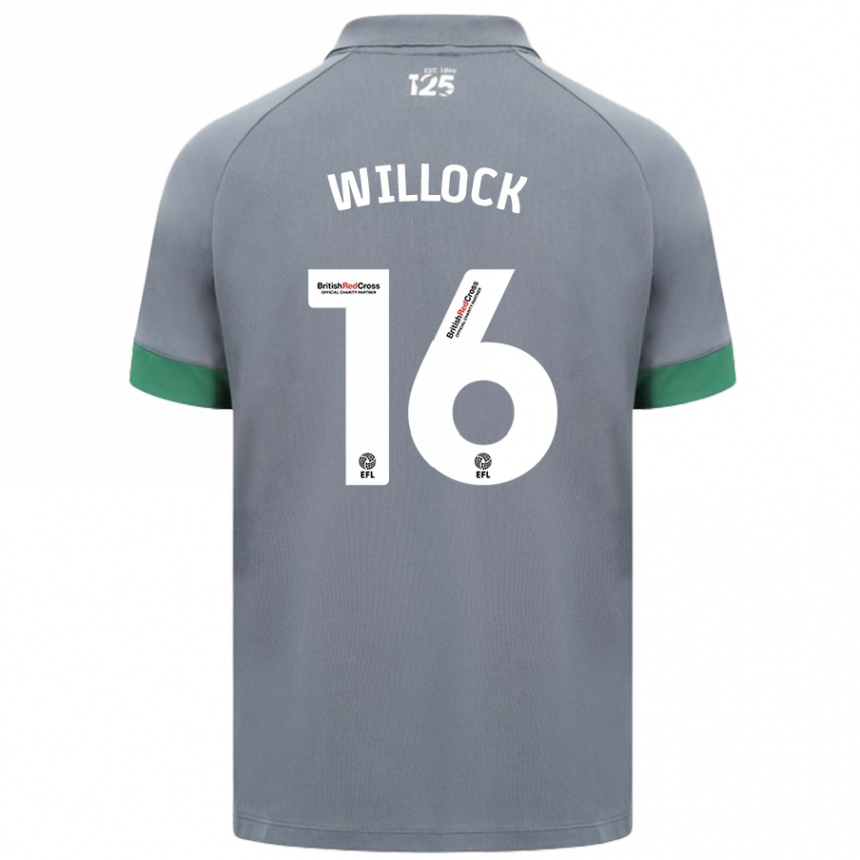 Enfant Football Maillot Chris Willock #16 Gris Foncé Tenues Extérieur 2024/25