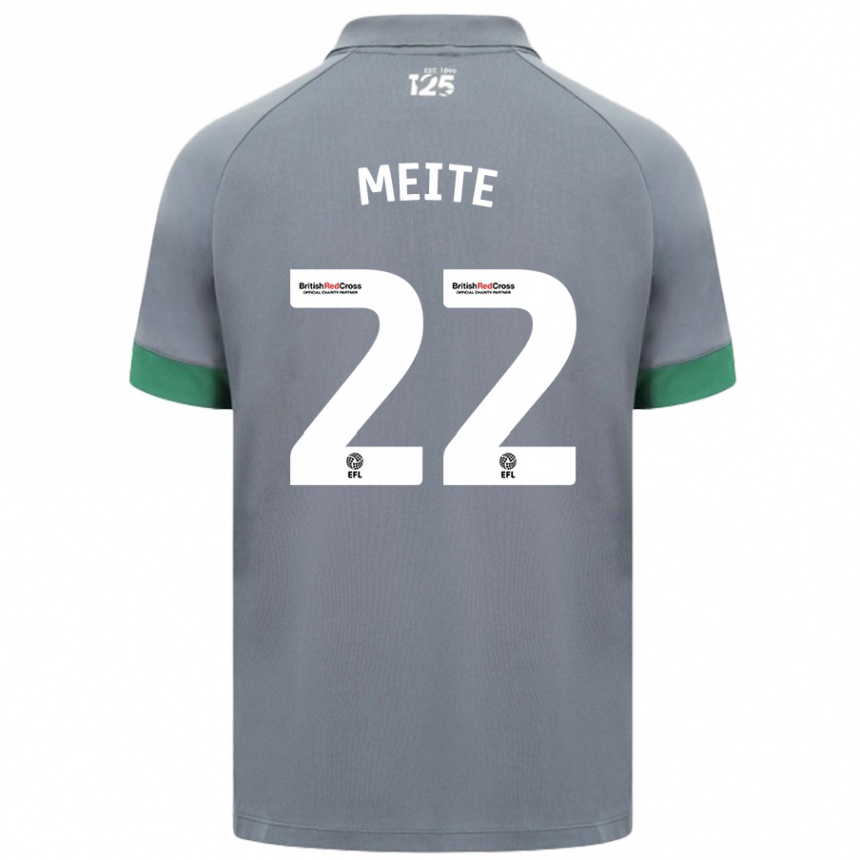 Enfant Football Maillot Yakou Méïté #22 Gris Foncé Tenues Extérieur 2024/25