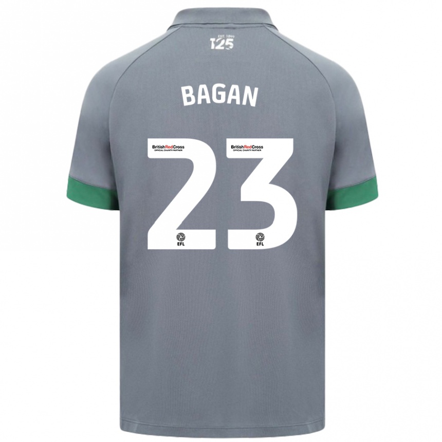 Enfant Football Maillot Joel Bagan #23 Gris Foncé Tenues Extérieur 2024/25