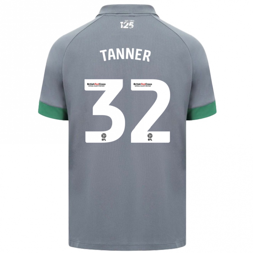 Enfant Football Maillot Ollie Tanner #32 Gris Foncé Tenues Extérieur 2024/25