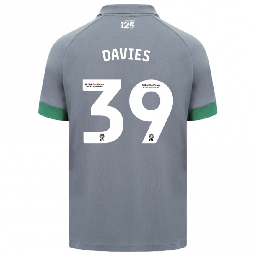 Enfant Football Maillot Isaak Davies #39 Gris Foncé Tenues Extérieur 2024/25