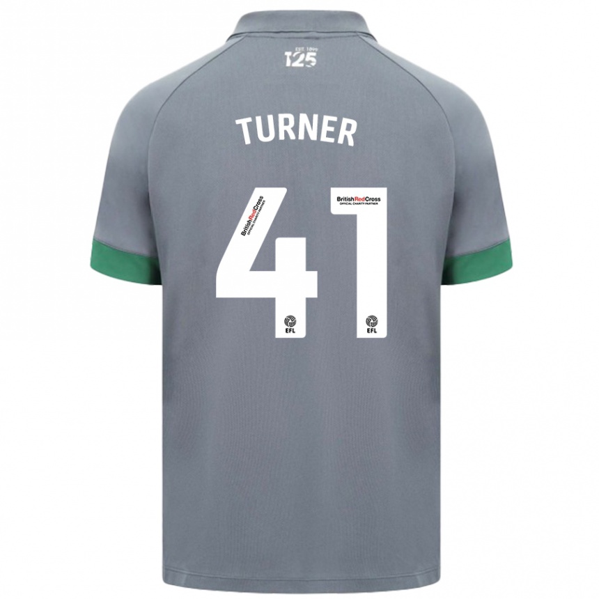 Enfant Football Maillot Matthew Turner #41 Gris Foncé Tenues Extérieur 2024/25