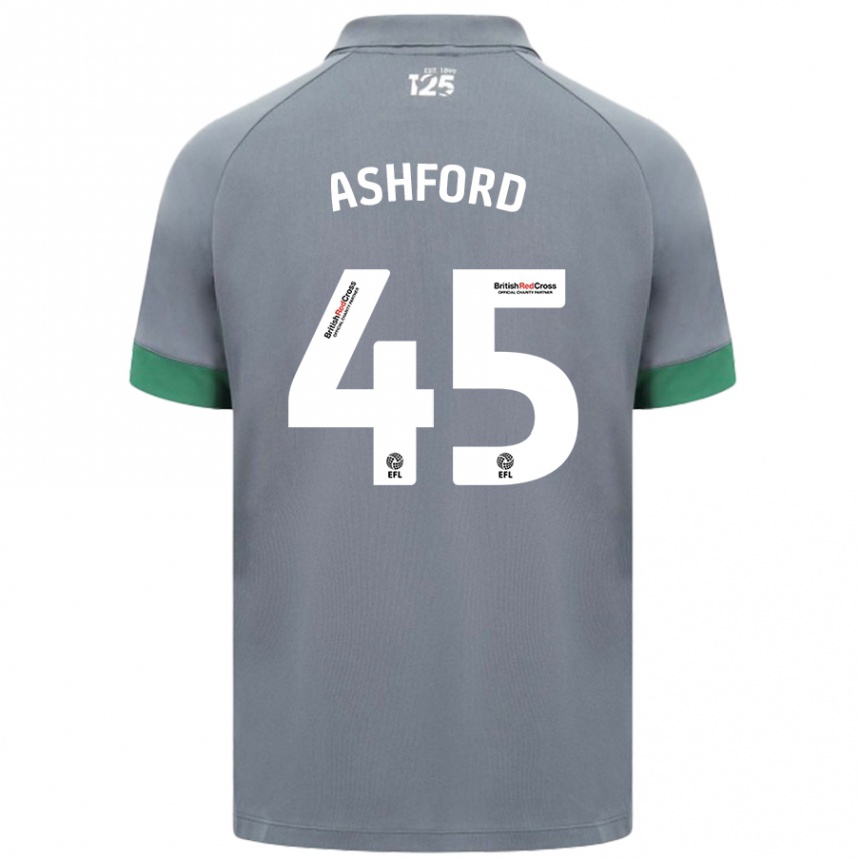 Enfant Football Maillot Cian Ashford #45 Gris Foncé Tenues Extérieur 2024/25