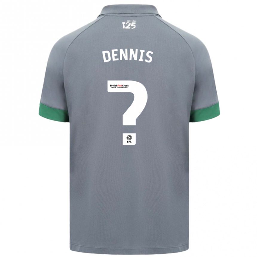 Enfant Football Maillot Jake Dennis #0 Gris Foncé Tenues Extérieur 2024/25