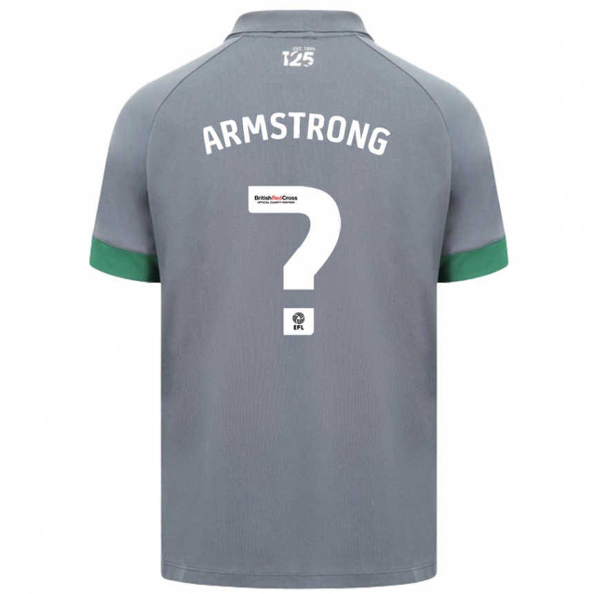 Enfant Football Maillot Luke Armstrong #0 Gris Foncé Tenues Extérieur 2024/25