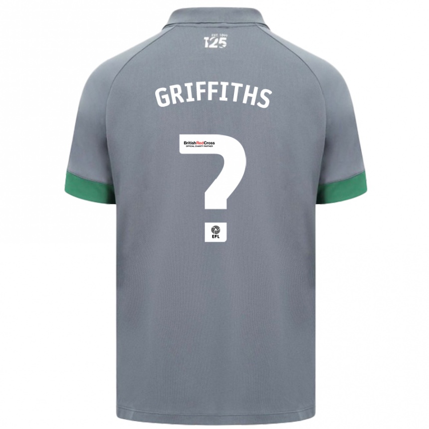 Enfant Football Maillot Ewan Griffiths #0 Gris Foncé Tenues Extérieur 2024/25