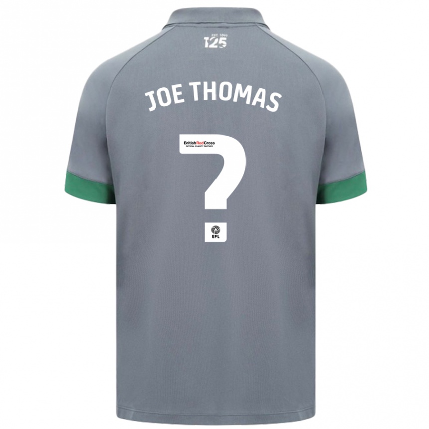 Enfant Football Maillot Joe Thomas #0 Gris Foncé Tenues Extérieur 2024/25