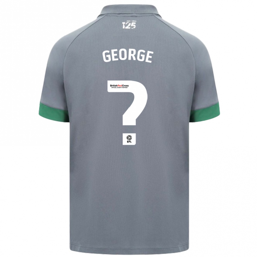 Enfant Football Maillot Trey George #0 Gris Foncé Tenues Extérieur 2024/25