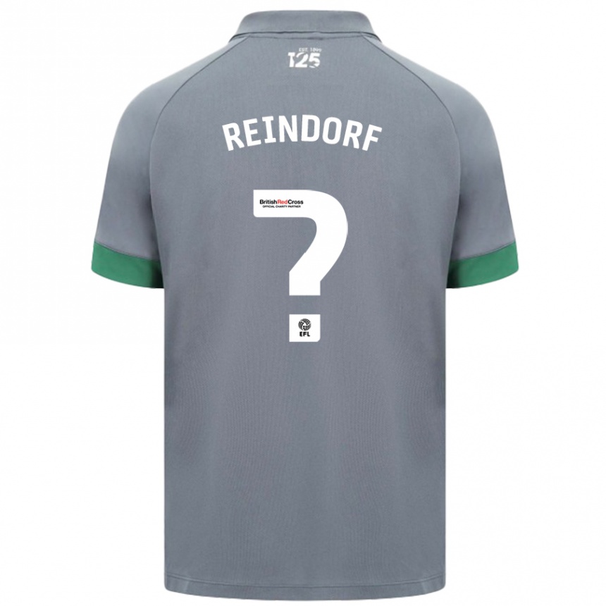 Enfant Football Maillot Michael Reindorf #0 Gris Foncé Tenues Extérieur 2024/25