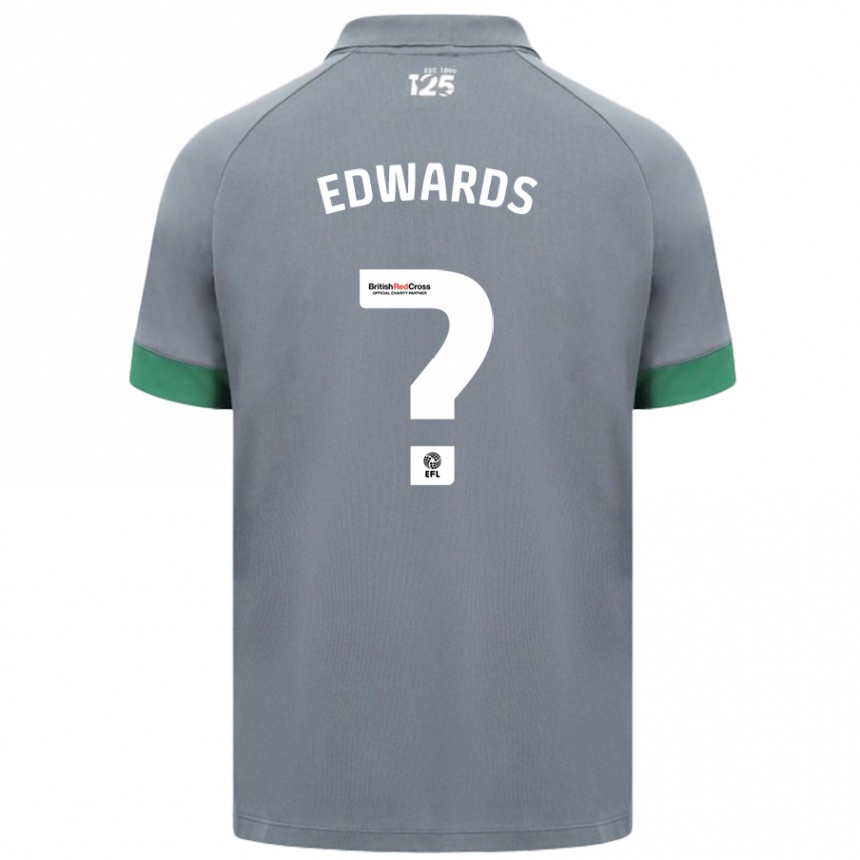 Enfant Football Maillot Joseff Edwards #0 Gris Foncé Tenues Extérieur 2024/25