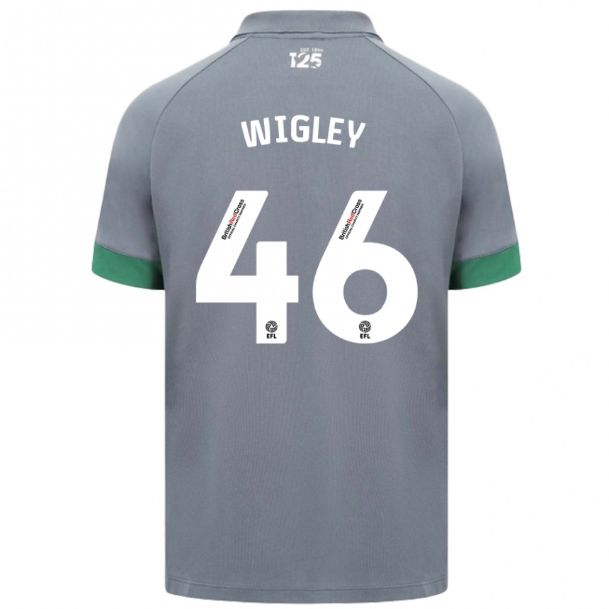 Enfant Football Maillot Morgan Wigley #46 Gris Foncé Tenues Extérieur 2024/25