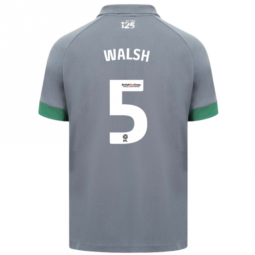 Enfant Football Maillot Siobhan Walsh #5 Gris Foncé Tenues Extérieur 2024/25