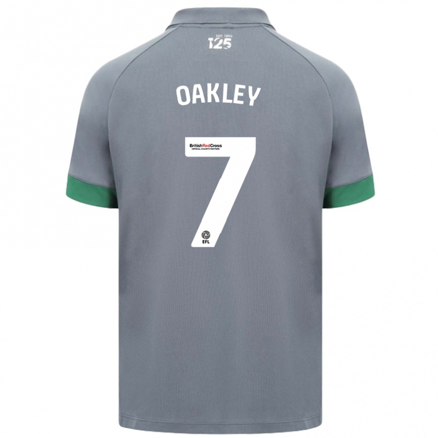 Enfant Football Maillot Rhianne Oakley #7 Gris Foncé Tenues Extérieur 2024/25