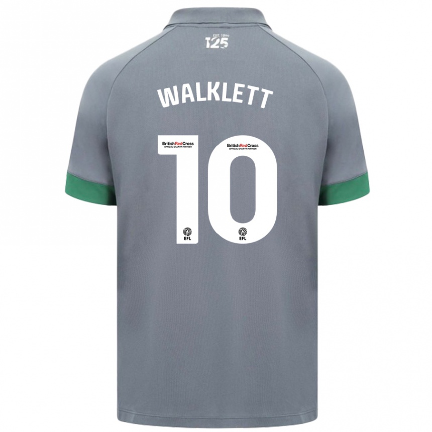 Enfant Football Maillot Kerry Walklett #10 Gris Foncé Tenues Extérieur 2024/25