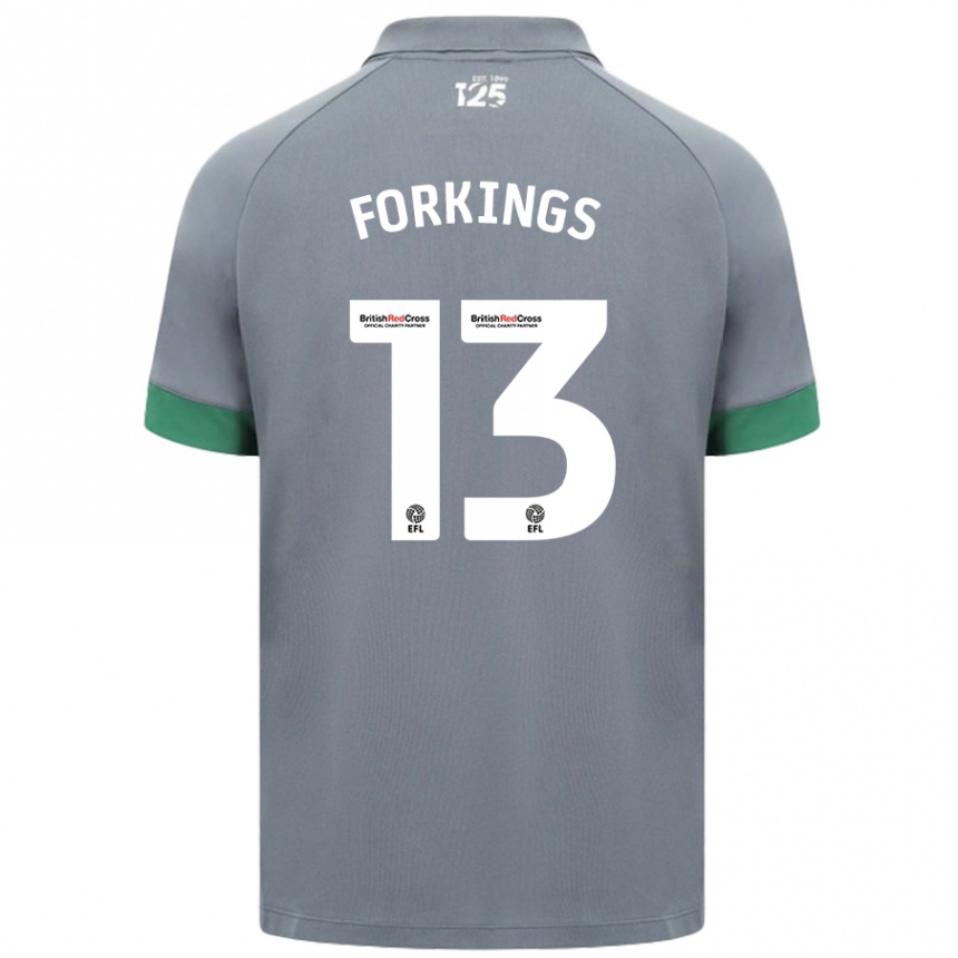 Enfant Football Maillot Amelia Forkings #13 Gris Foncé Tenues Extérieur 2024/25