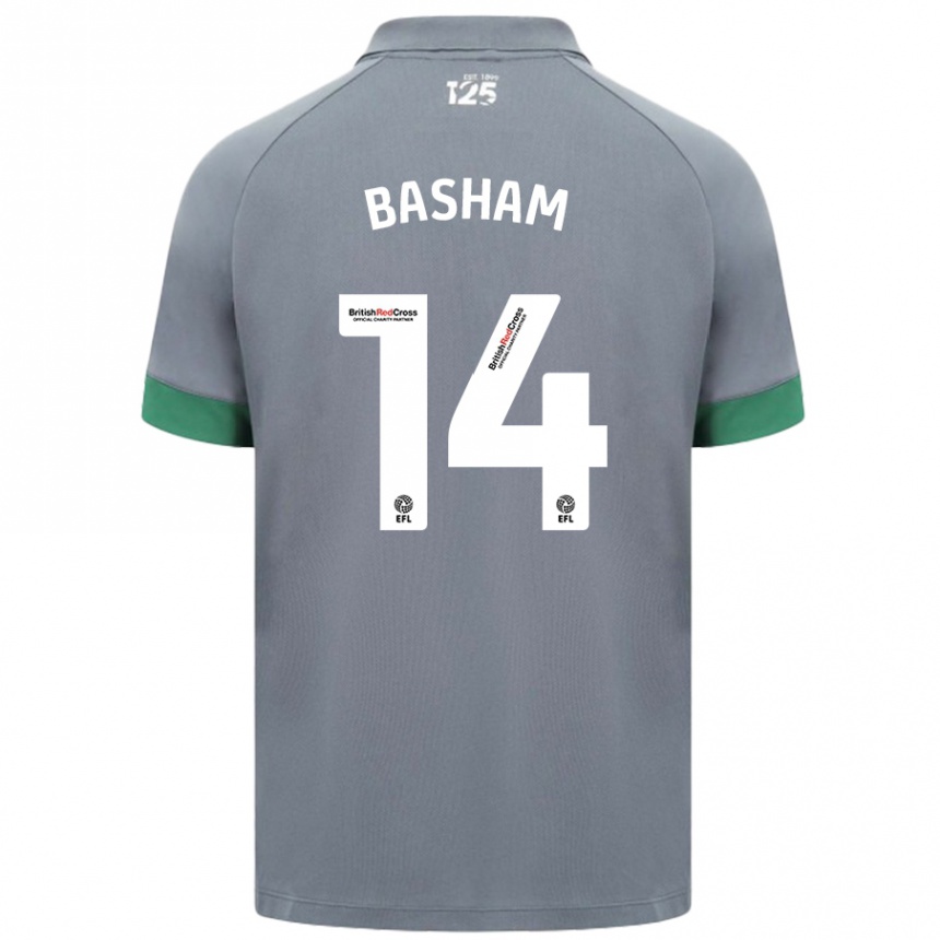 Enfant Football Maillot Olivia Basham #14 Gris Foncé Tenues Extérieur 2024/25