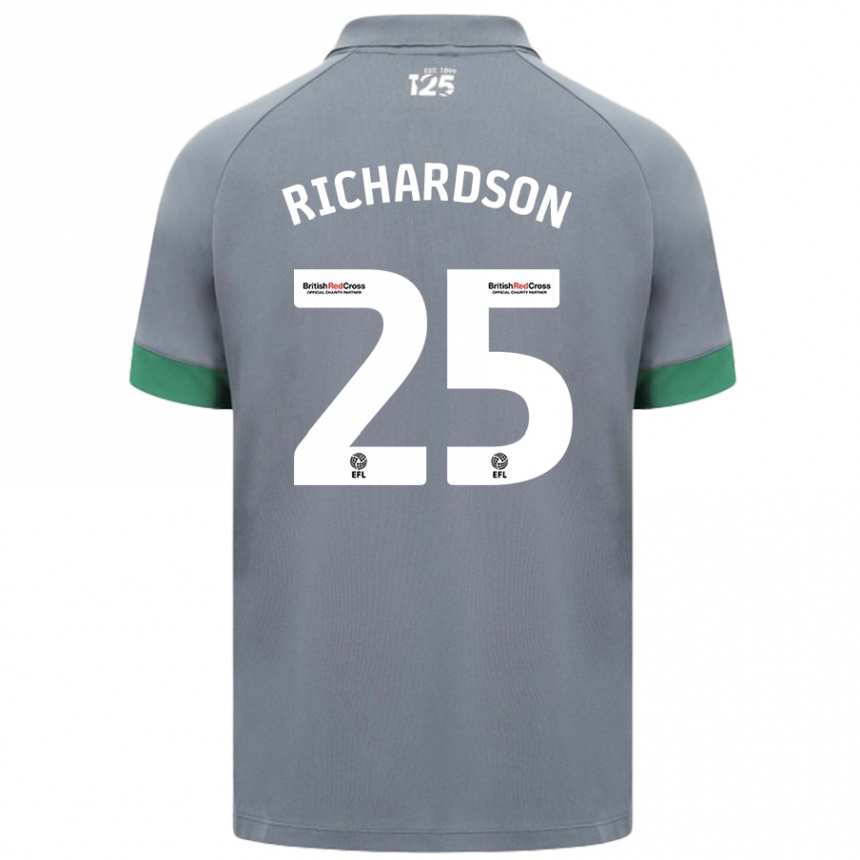 Enfant Football Maillot Tija Richardson #25 Gris Foncé Tenues Extérieur 2024/25