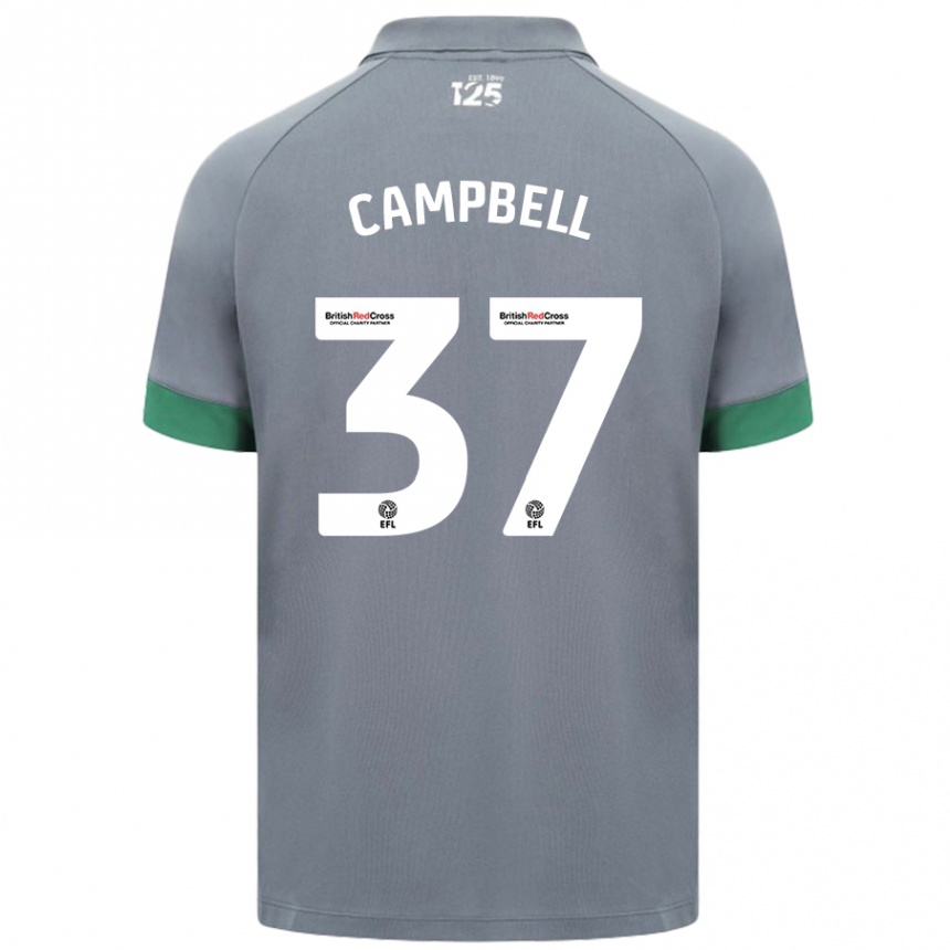 Enfant Football Maillot Vontae Daley-Campbell #37 Gris Foncé Tenues Extérieur 2024/25