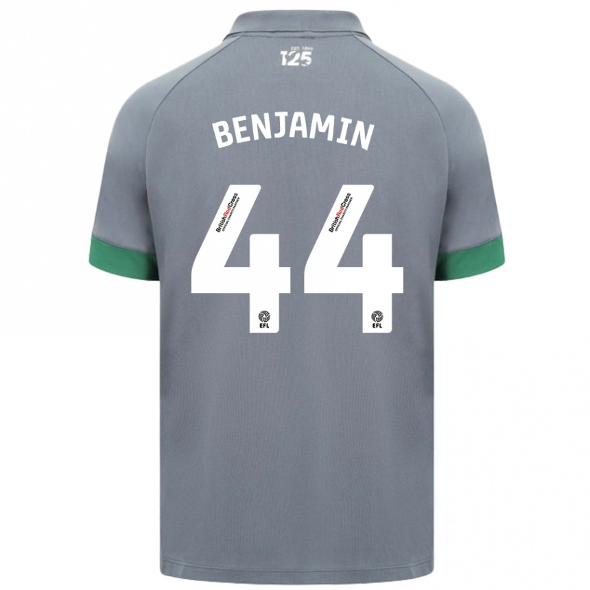 Enfant Football Maillot Xavier Benjamin #44 Gris Foncé Tenues Extérieur 2024/25