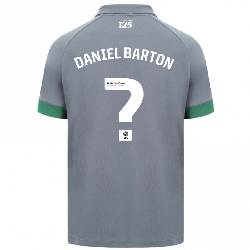 Enfant Football Maillot Daniel Barton #0 Gris Foncé Tenues Extérieur 2024/25