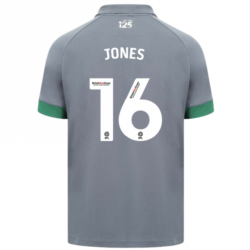 Enfant Football Maillot Ellie Jones #16 Gris Foncé Tenues Extérieur 2024/25