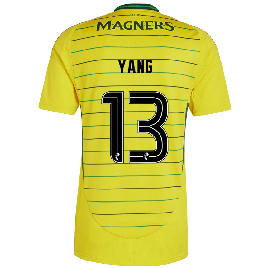 Enfant Football Maillot Hyun-Jun Yang #13 Jaune Tenues Extérieur 2024/25