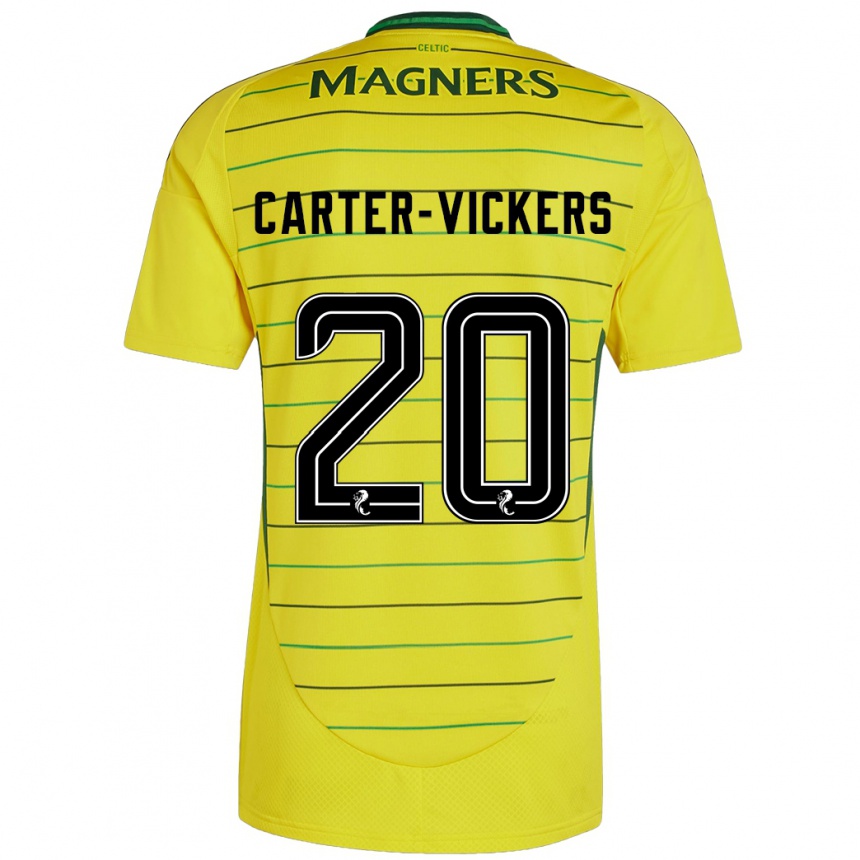 Enfant Football Maillot Cameron Carter-Vickers #20 Jaune Tenues Extérieur 2024/25