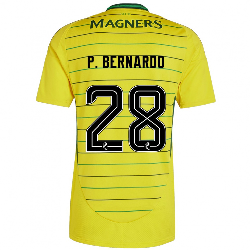 Enfant Football Maillot Paulo Bernardo #28 Jaune Tenues Extérieur 2024/25