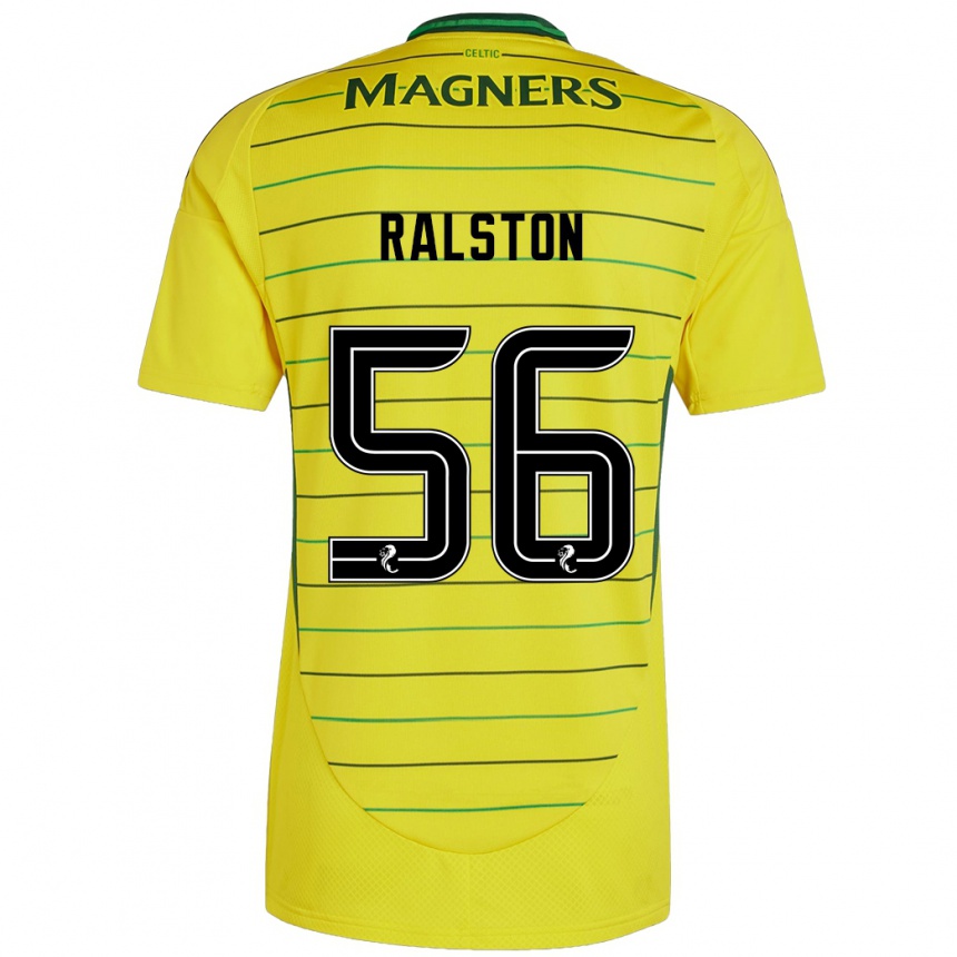 Enfant Football Maillot Anthony Ralston #56 Jaune Tenues Extérieur 2024/25