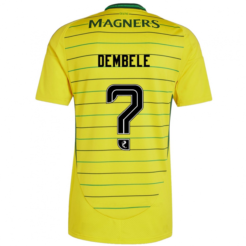 Enfant Football Maillot Hassan Dembele #0 Jaune Tenues Extérieur 2024/25