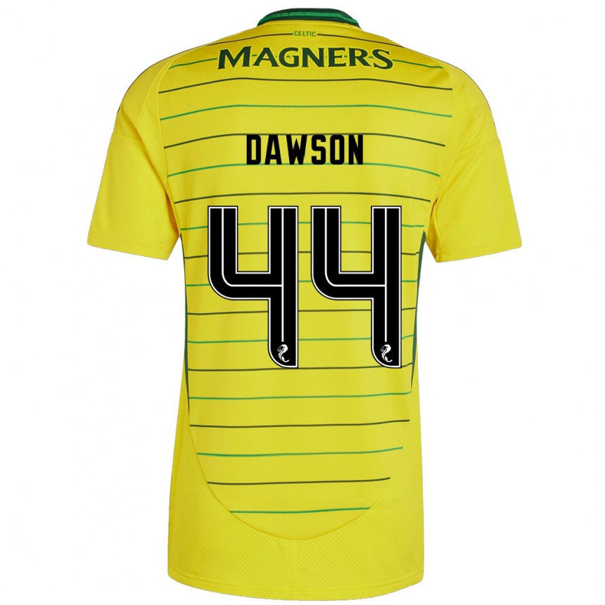 Enfant Football Maillot Joey Dawson #44 Jaune Tenues Extérieur 2024/25