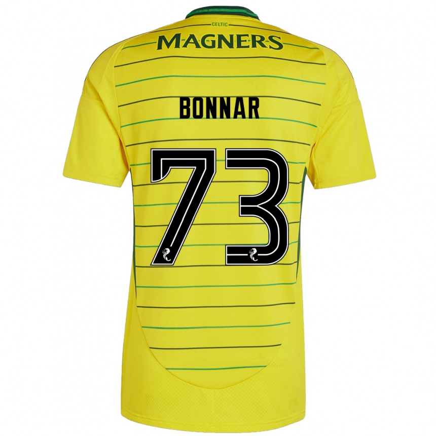 Enfant Football Maillot Jude Bonnar #73 Jaune Tenues Extérieur 2024/25