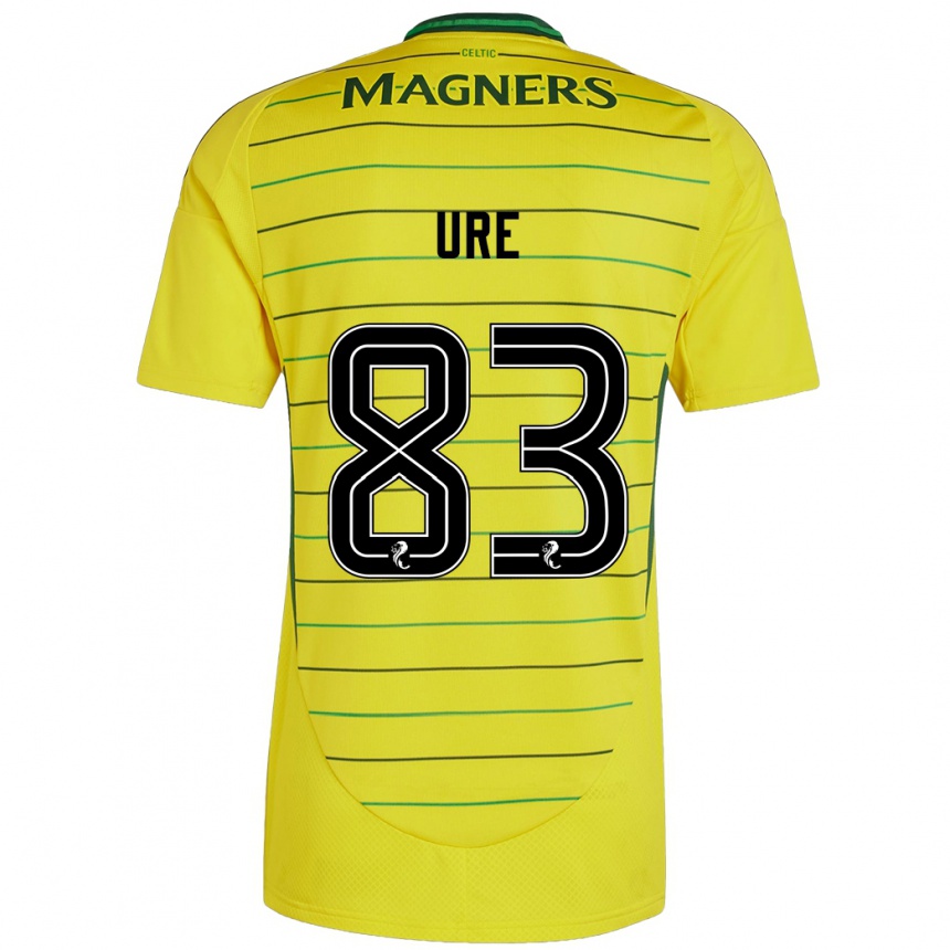 Enfant Football Maillot Kyle Ure #83 Jaune Tenues Extérieur 2024/25