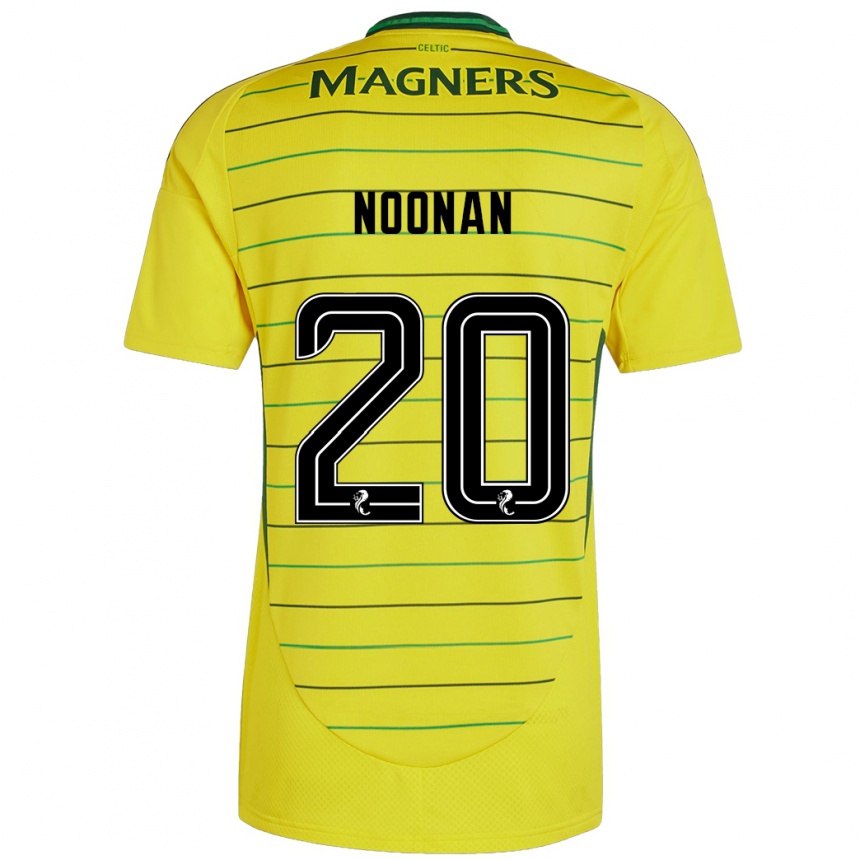 Enfant Football Maillot Saoirse Noonan #20 Jaune Tenues Extérieur 2024/25