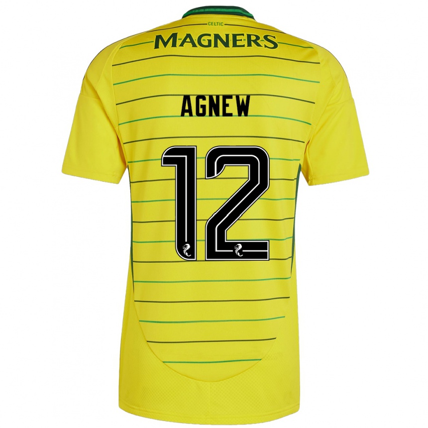 Enfant Football Maillot Murphy Agnew #12 Jaune Tenues Extérieur 2024/25