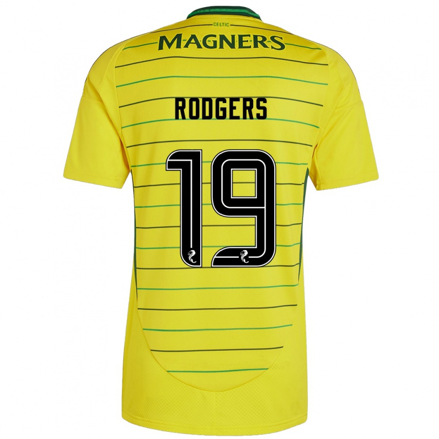 Enfant Football Maillot Lisa Rodgers #19 Jaune Tenues Extérieur 2024/25