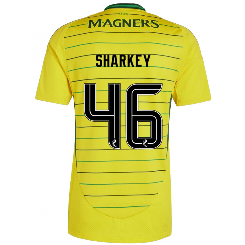 Enfant Football Maillot Amy Sharkey #46 Jaune Tenues Extérieur 2024/25