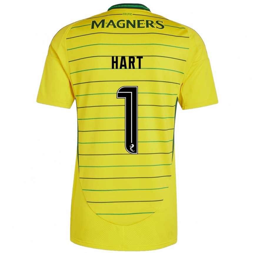 Enfant Football Maillot Joe Hart #1 Jaune Tenues Extérieur 2024/25