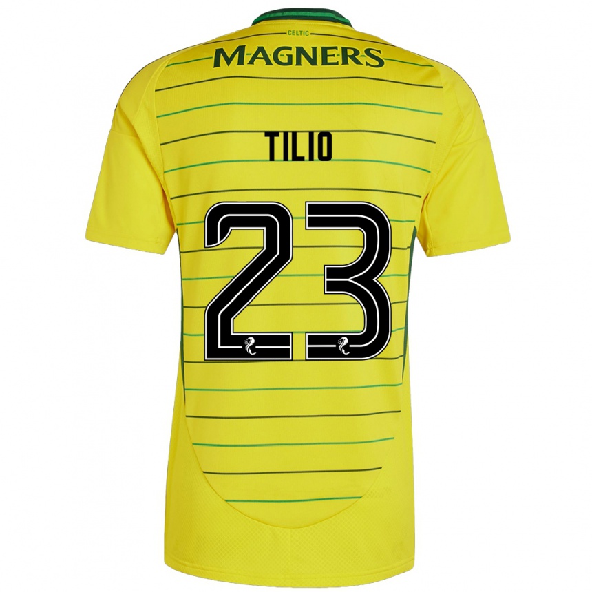 Enfant Football Maillot Marco Tilio #23 Jaune Tenues Extérieur 2024/25