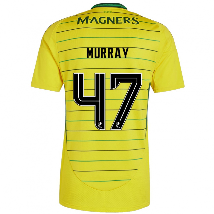 Enfant Football Maillot Dane Murray #47 Jaune Tenues Extérieur 2024/25